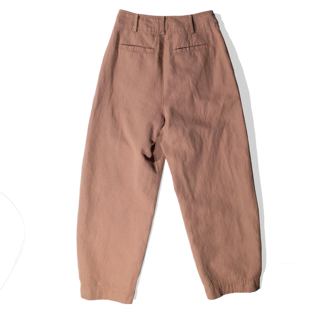 Apiece Apart Petite Bari Crop Trouser in Deep Khaki