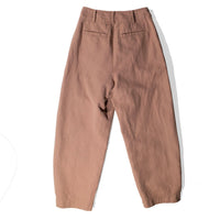Apiece Apart Petite Bari Crop Trouser in Deep Khaki