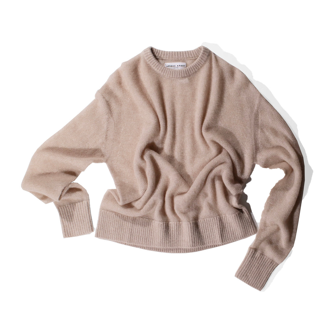Apiece Apart Softest Tissue Weight Sweater in Sand