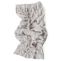 Black Crane Crinkled Summer Knit Skirt in Platinum