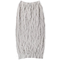 Black Crane Crinkled Summer Knit Skirt in Platinum