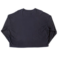 Black Crane Loose L/S Tee in Dark Grey