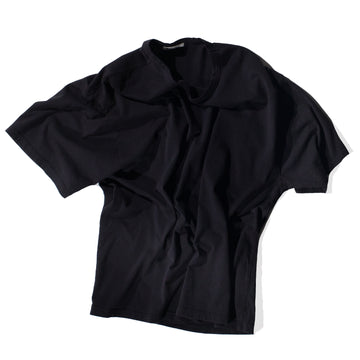 Black Crane Loose Short Sleeve Tee in Black