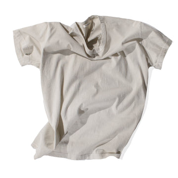 Black Crane Regular Short Sleeve Tee in Oyster
