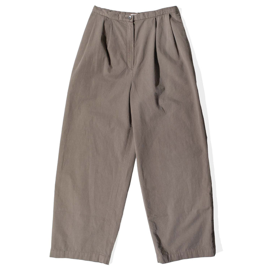 Black Crane Straight Trouser in Dark Olive