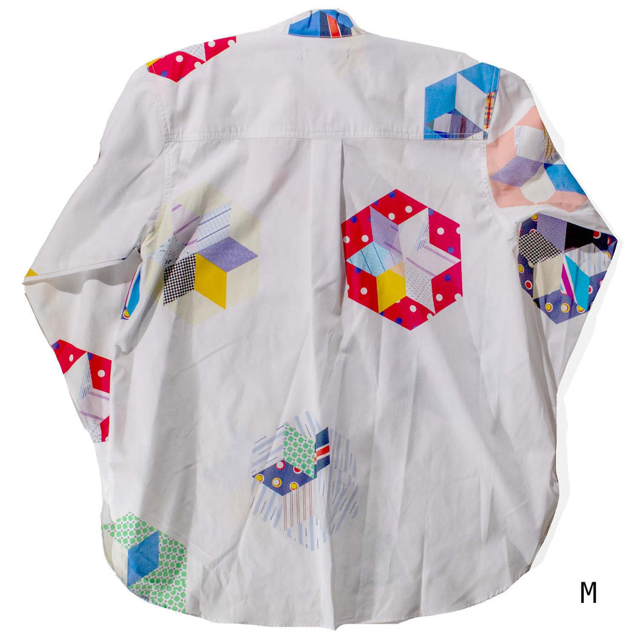 Carleen Emma Bow Shirt in Beach Ball Poplin