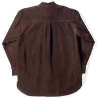 Carleen Emma Bow Shirt in Walnut Corduroy