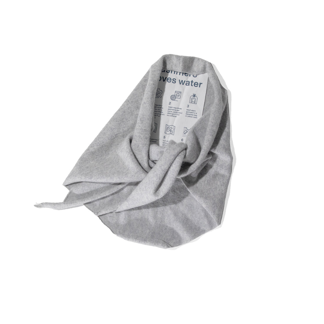 Extreme Cashmere Bandana in Grey