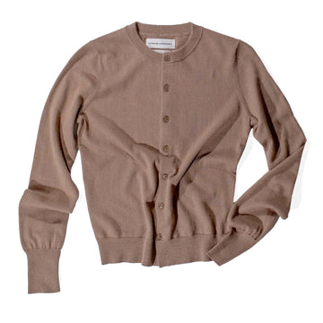 Extreme Cashmere Little Bit Cardigan in Chai