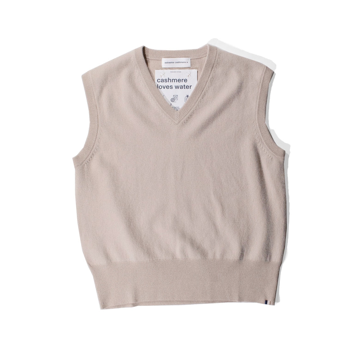 Extreme Cashmere Spencer Vest in Eggshell