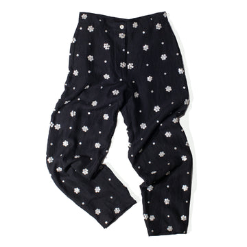 Flor Studio Ishi Pant in Mother of Pearl Braided Moon