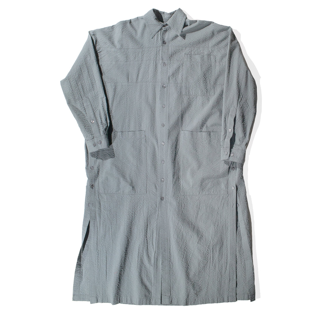 Grei Relaxed Kaftan Shirt in Sage Green