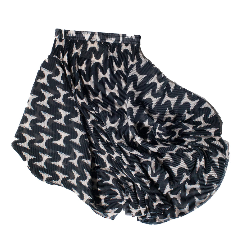 Henrik Vibskov Wrist Plisse Skirt in Black White Jazzhands