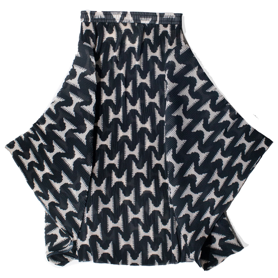 Henrik Vibskov Wrist Plisse Skirt in Black White Jazzhands