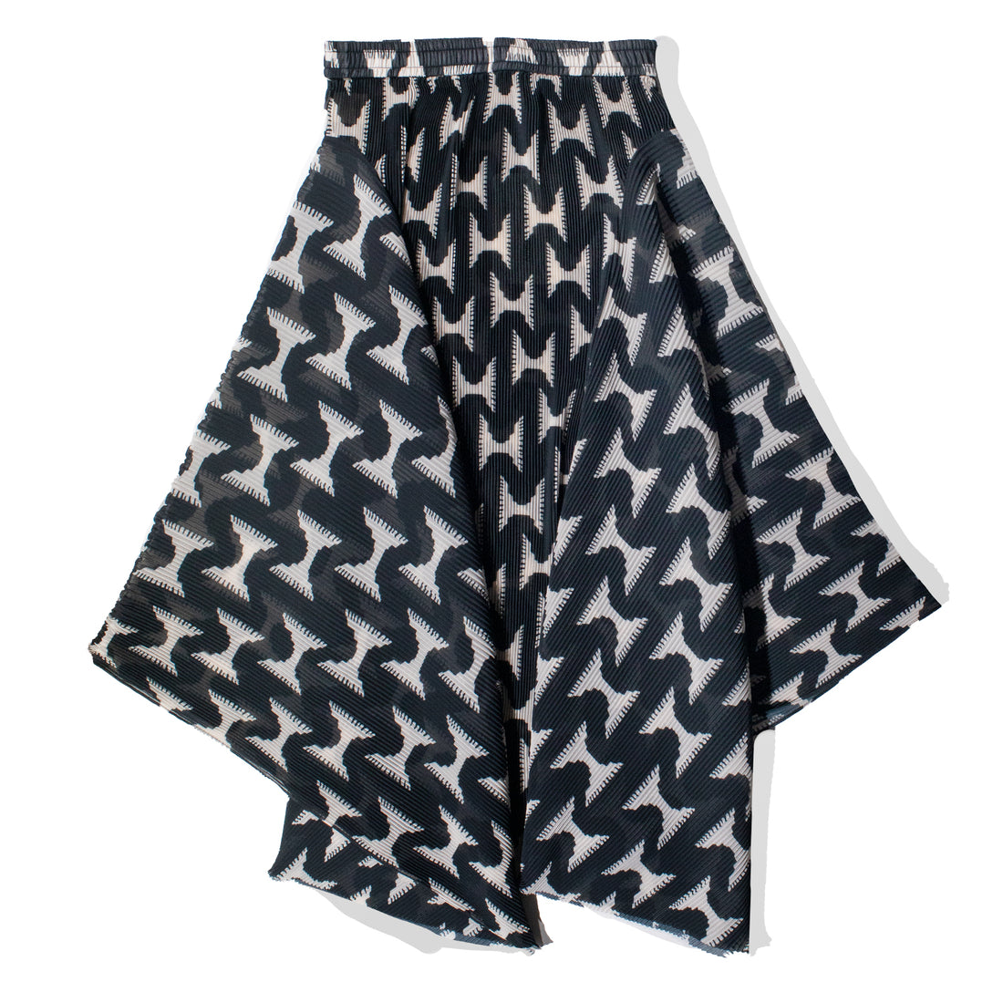 Henrik Vibskov Wrist Plisse Skirt in Black White Jazzhands