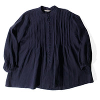 Ichi Antiquités French Linen Shirt in Navy