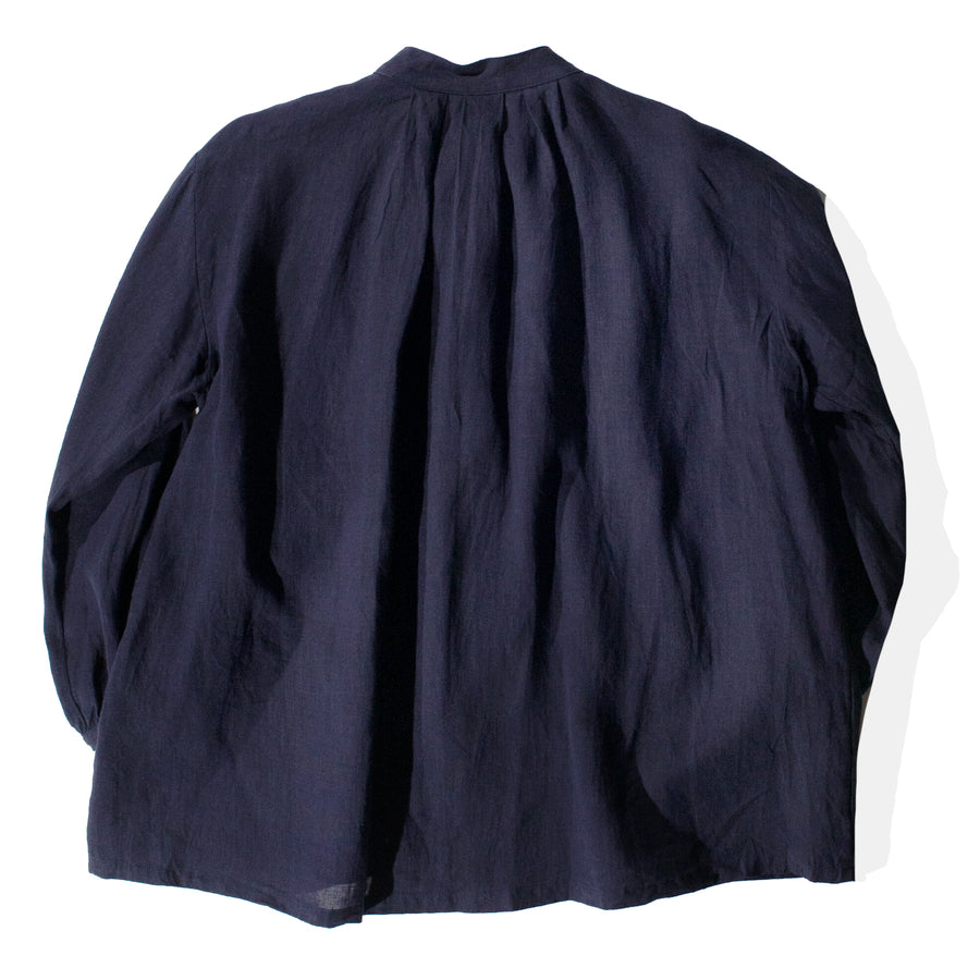 Ichi Antiquités French Linen Shirt in Navy