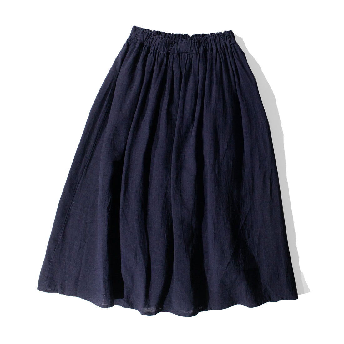 Ichi Antiquités French Linen Skirt in Navy