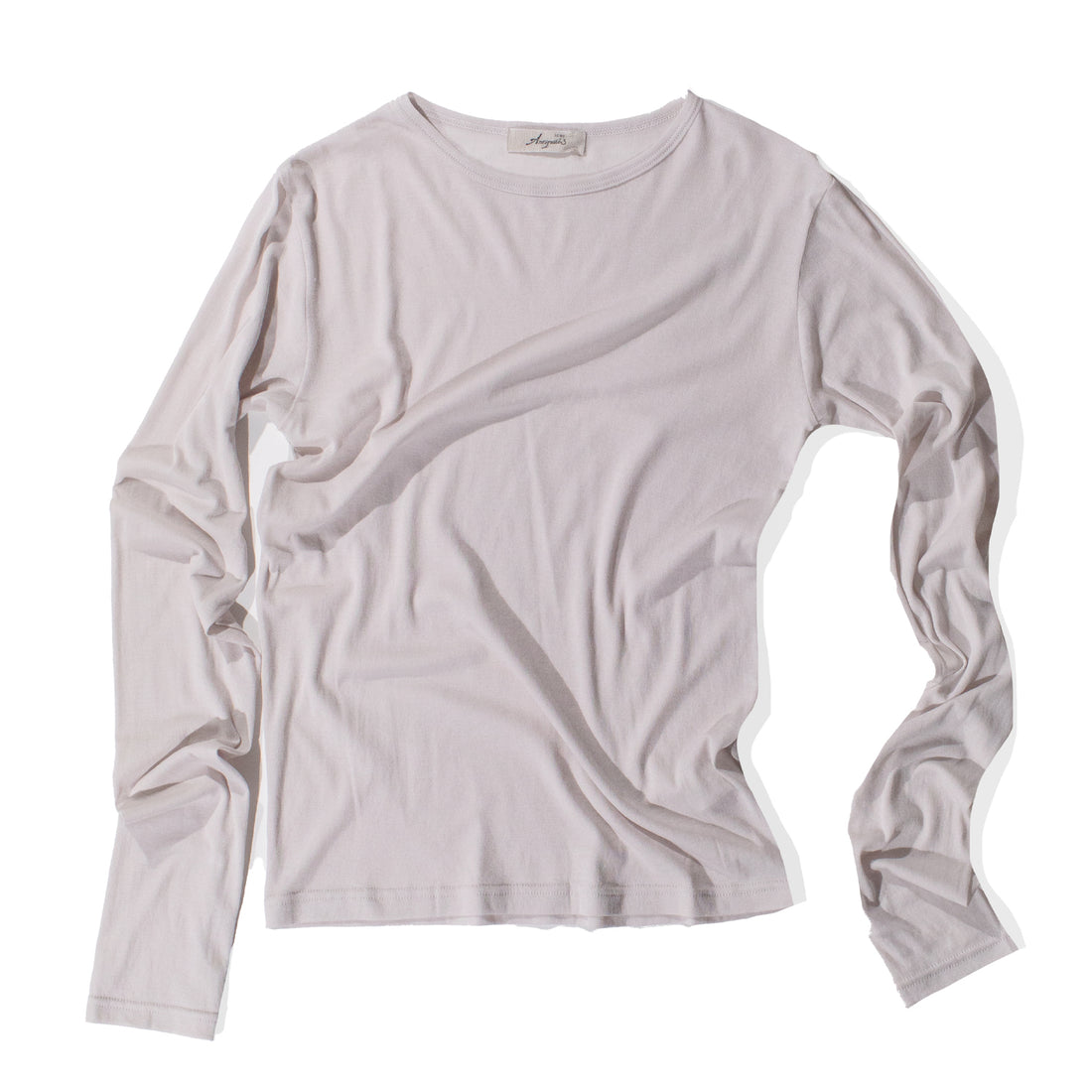 Ichi Antiquités Rib Jersey Crew Neck in Natural