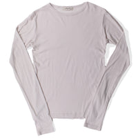 Ichi Antiquités Rib Jersey Crew Neck in Natural