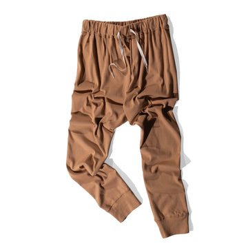Ichi Antiquités Undyed Rib Pants in Camel