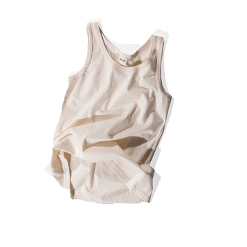Ichi Antiquités Undyed Tank Top in Natural