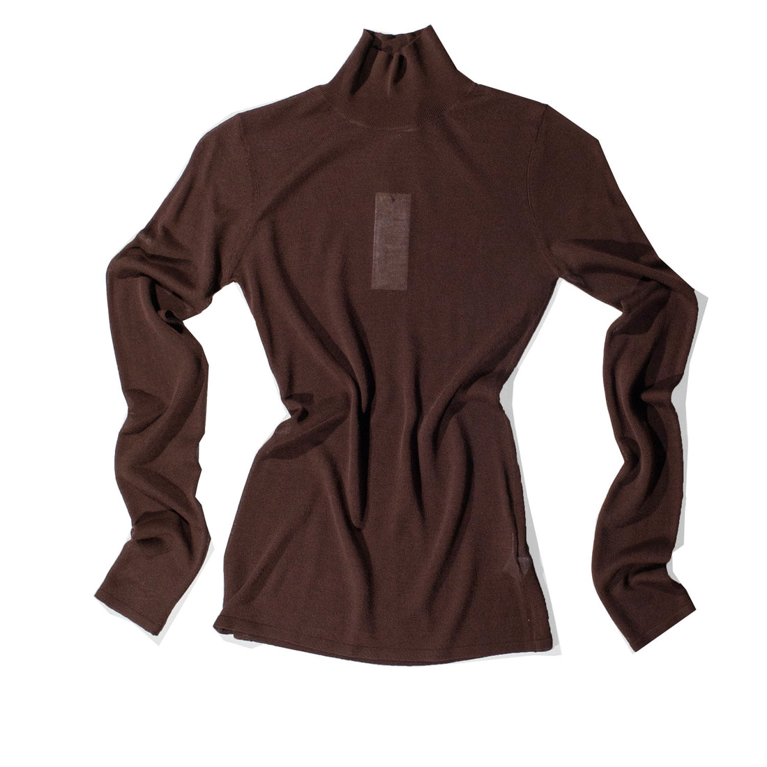 Kallmeyer Lyra Sheer Turtleneck in Russet