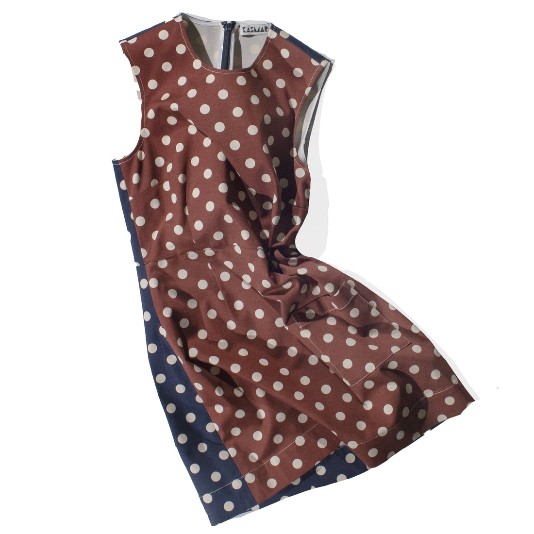 KasMaria Mini Dress in Cotton Twill Polka Dot from Japan