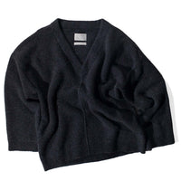 Lauren Manoogian Fleece V-Neck in Ink