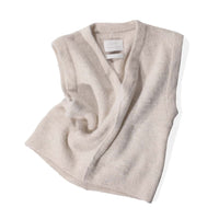 Lauren Manoogian Fleece Vest in Ecru