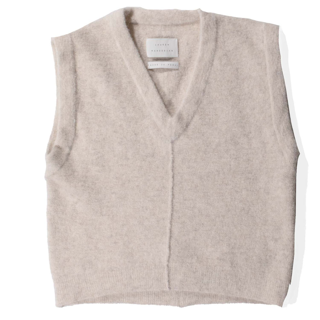 Lauren Manoogian Fleece Vest in Ecru