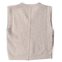 Lauren Manoogian Fleece Vest in Ecru