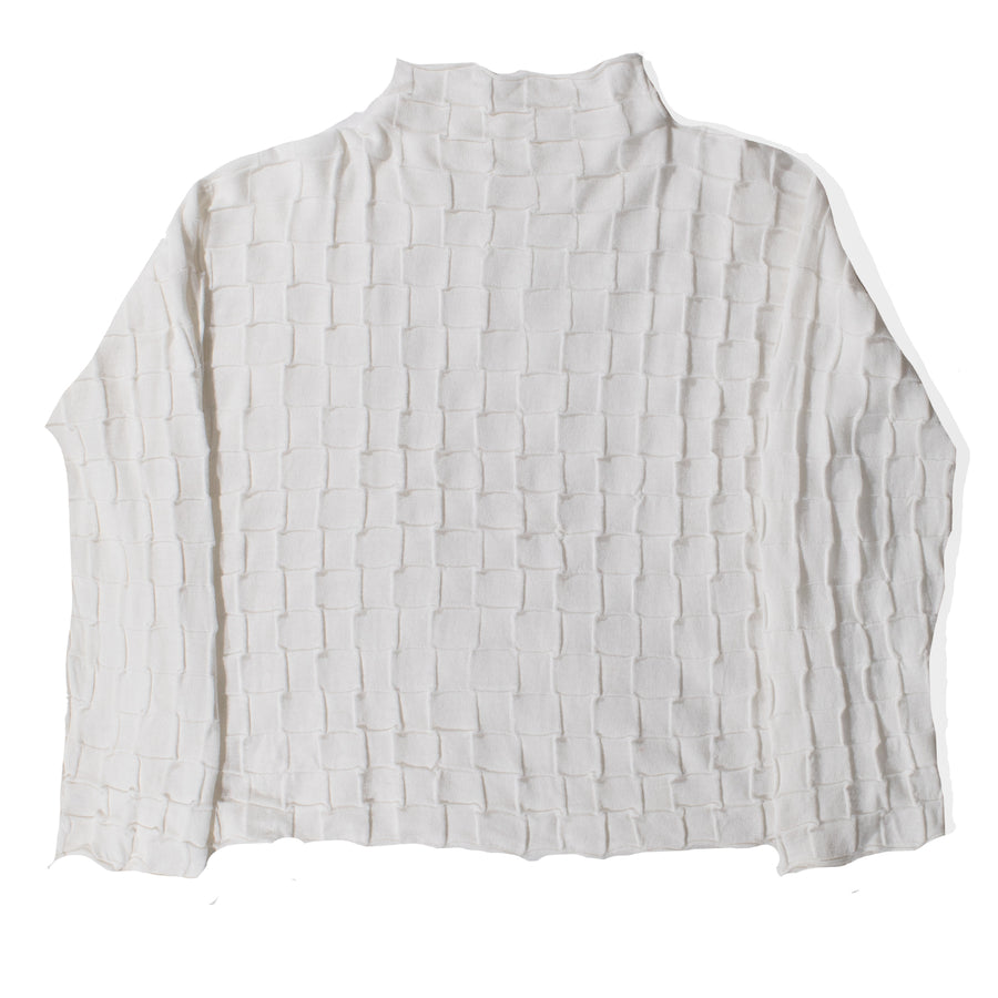 Lauren Manoogian Inlay Mockneck in White