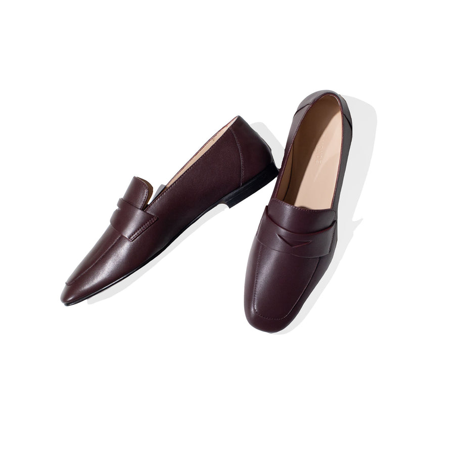 Le Monde Béryl Soft Loafer in Bordeaux