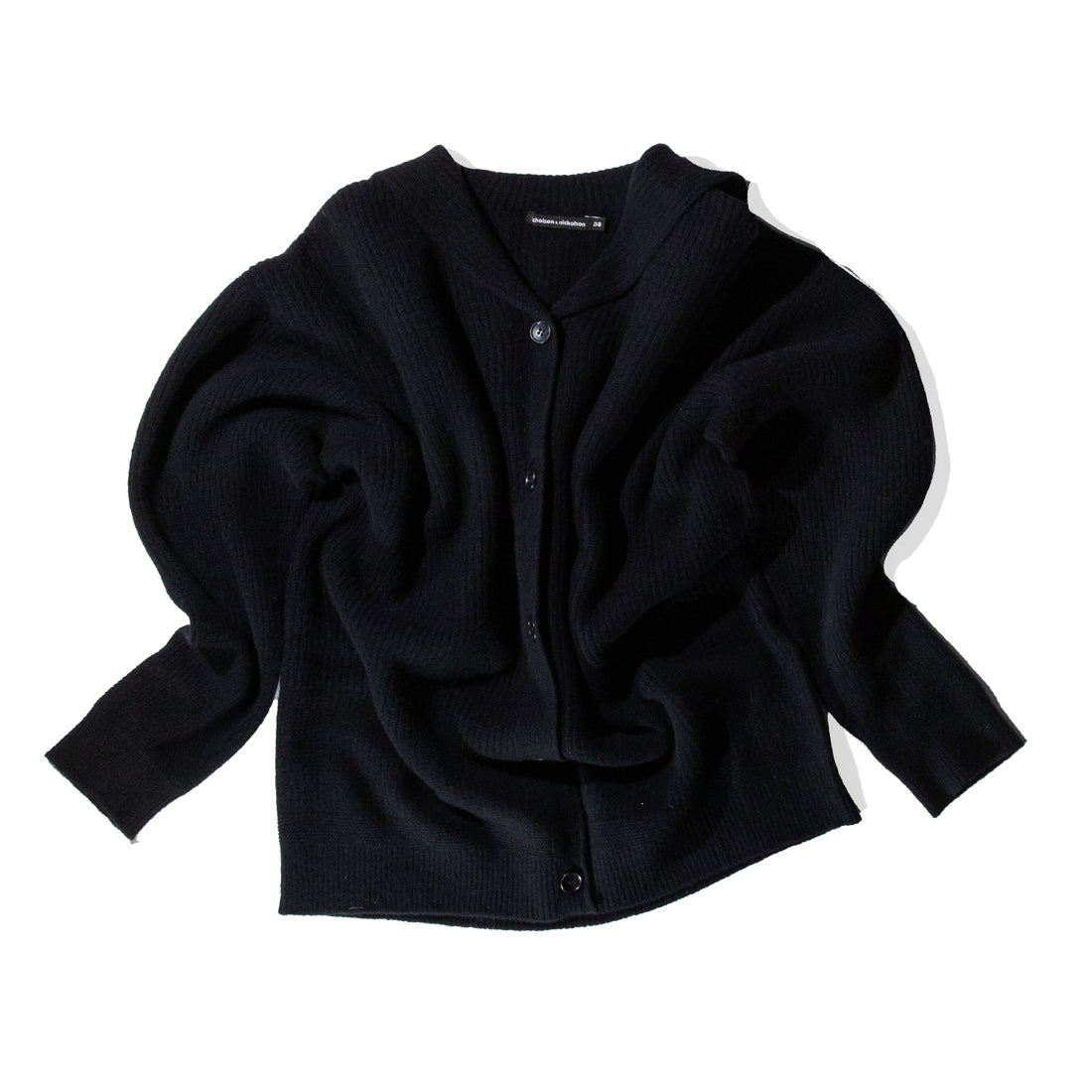 Nicholson & Nicholson Arran Cardigan in Black – JUDITH