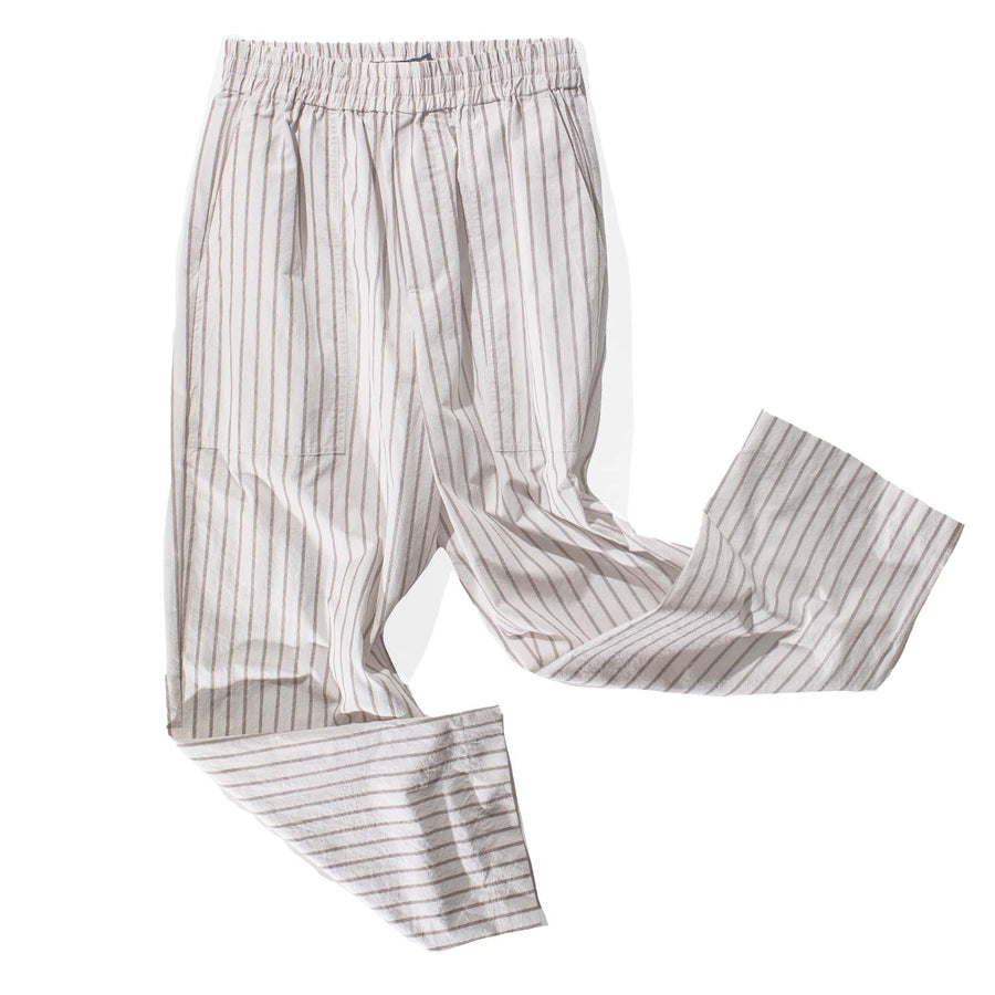 Nicholson & Nicholson Harby Pant in Off White Stripe