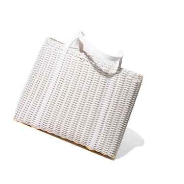 Palorosa Mini Basket Tote in White