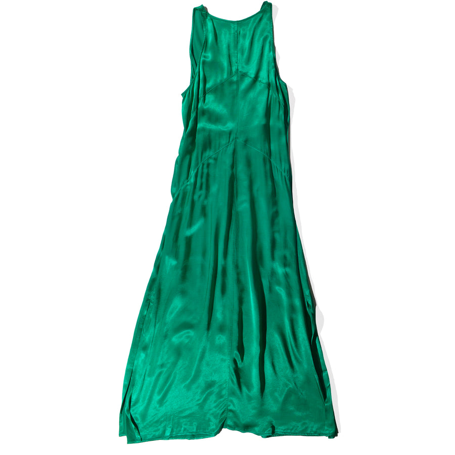 Raquel Allegra Aziza Maxi Dress in Kelly Green