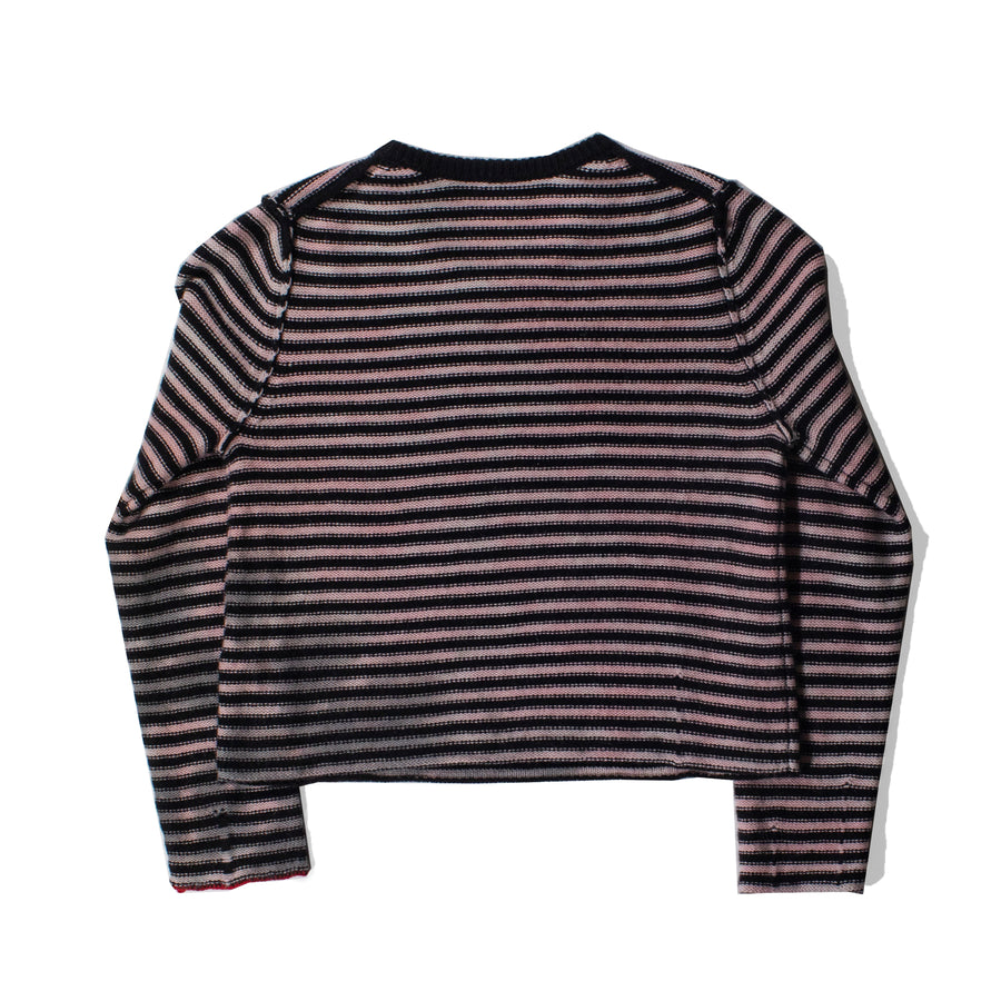 Raquel Allegra Westlake Pullover in Stripe Pink