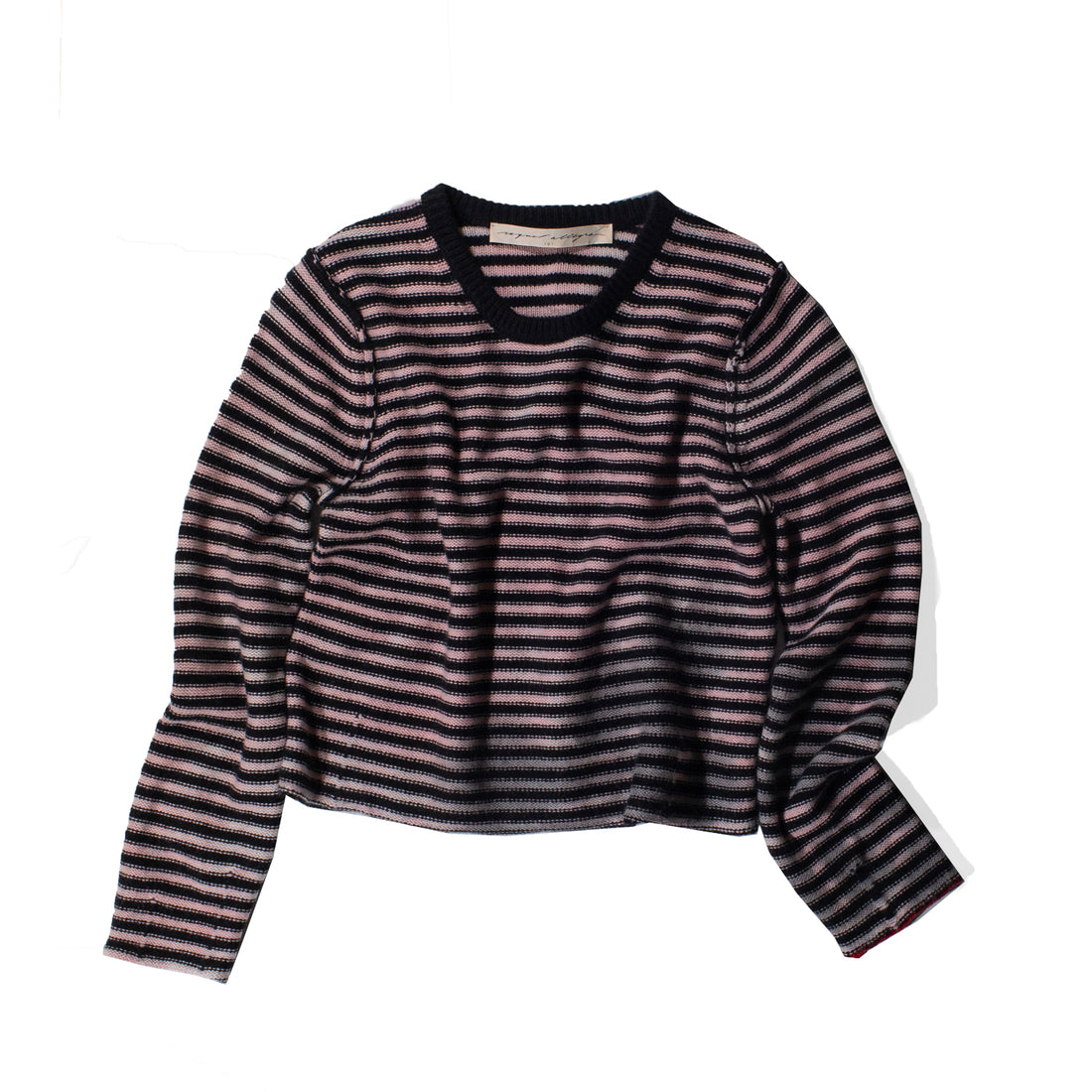 Raquel Allegra Westlake Pullover in Stripe Pink