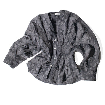 Rodebjer Horst Fil Coupe Blouse in Dark Grey