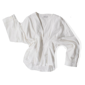 Rodebjer Horst Linen Blouse in White