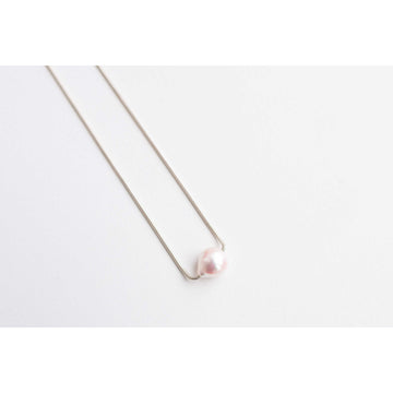 Sapir Bachar Pearl Snake Choker in Sterling Silver