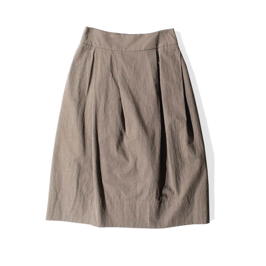 Sayaka Davis Barrel Skirt in Moss Grey