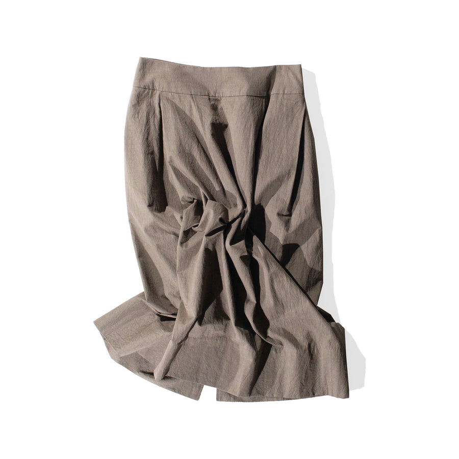 Sayaka Davis Barrel Skirt in Moss Grey