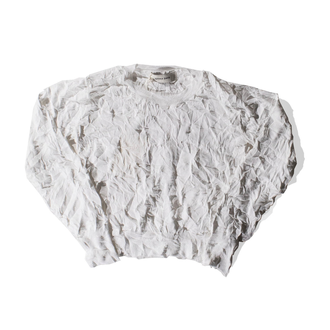 Sayaka Davis Crinkled Pullover in White