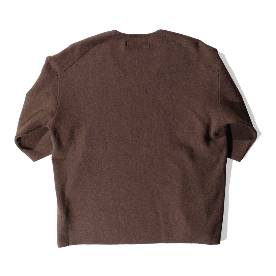 Sayaka Davis U-Neck Knit Tee in Wood