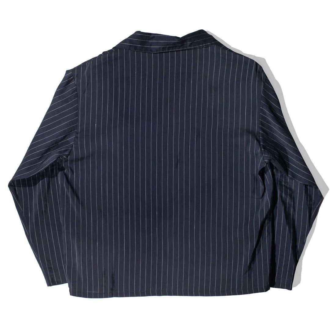 Shaina Mote Pajama Shirt in Navy Pinstripe