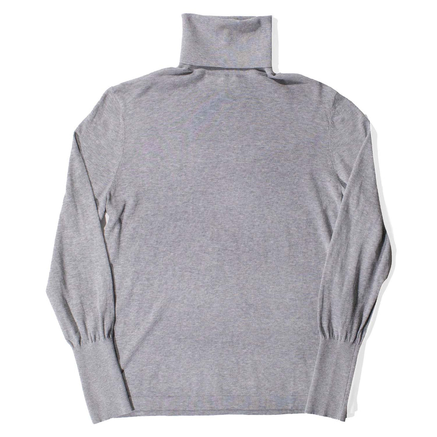 Studio Nicholson Nilo Roll Neck Sweater in Light Grey Marl