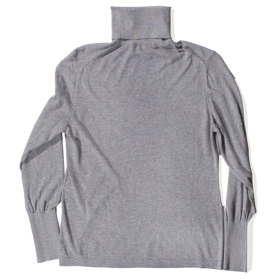 Studio Nicholson Nilo Roll Neck Sweater in Light Grey Marl